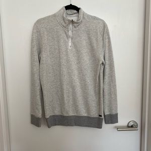 Small Faherty Gray 1/4 zip